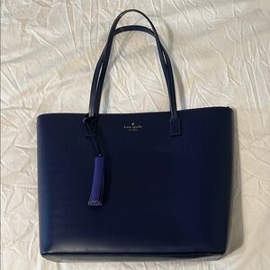 Kate Spade Midnight Blue Tote with Tassel